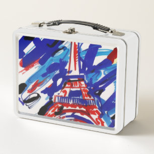Eiffel Tower Metal Lunch Box