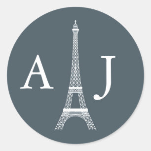 Eiffel Tower Monogram Sticker