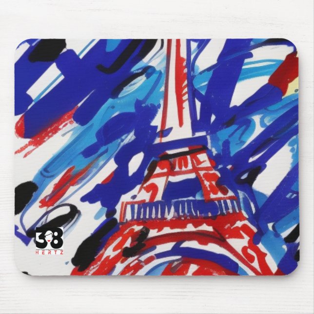 Eiffel Tower Mouse Mat (Front)