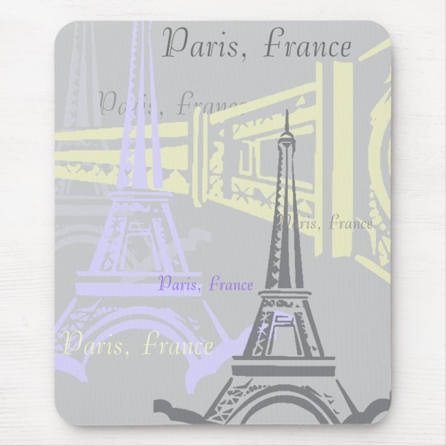 Eiffel Tower Mouse Mat (Front)