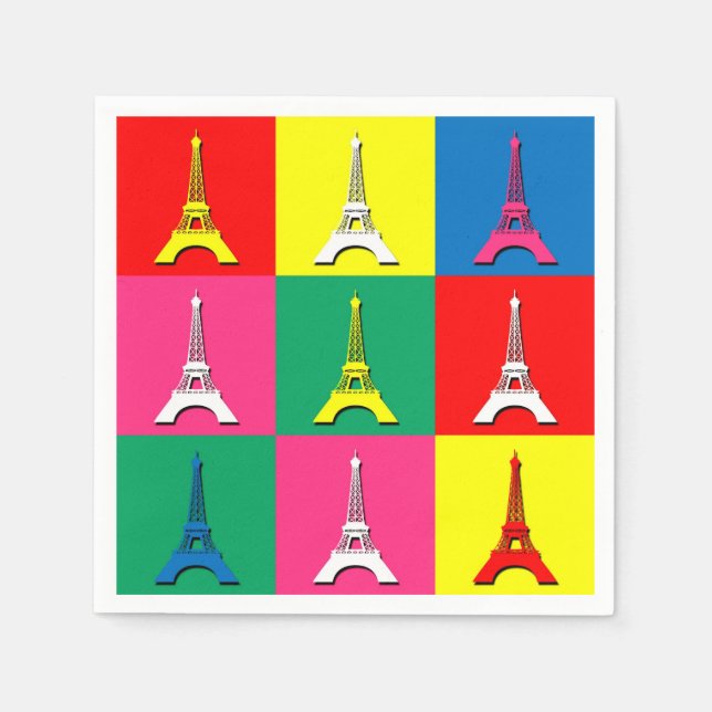 Eiffel Tower Napkin (Front)