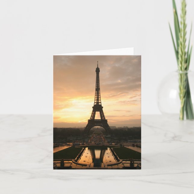 Eiffel Tower Note Card (Front)