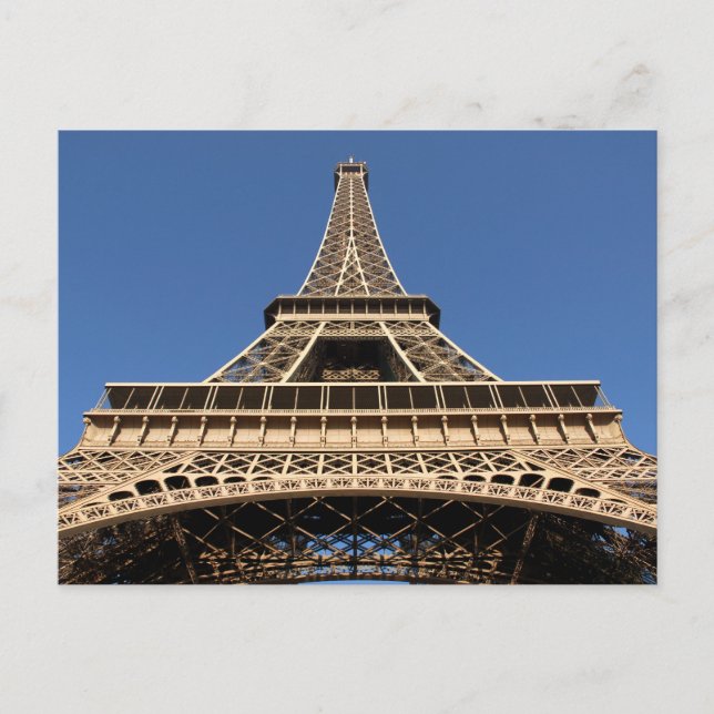 Eiffel tower of Paris in France Postcard (Front)