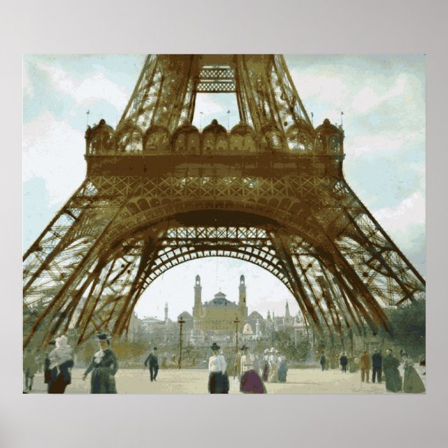 Eiffel Tower Painting Poster (Front)