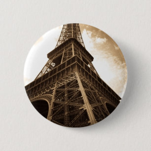 Eiffel tower Paris 6 Cm Round Badge