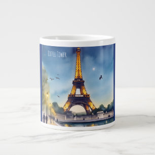 Eiffel Tower, Paris, A Magical Night at the Eiffel Large Coffee Mug