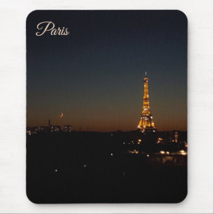 Eiffel Tower Paris at Sunset Mouse Mat