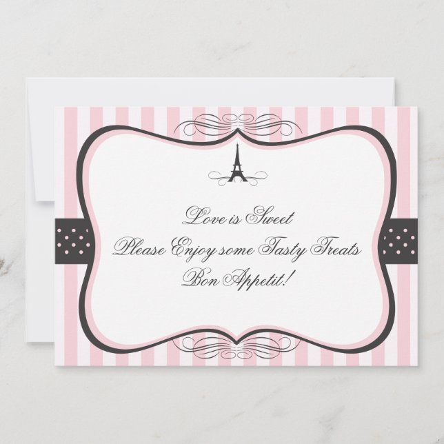 Eiffel Tower Paris Candy Sign (Front)