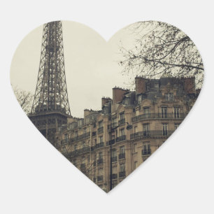Eiffel Tower Paris City Building Architecture Heart Sticker