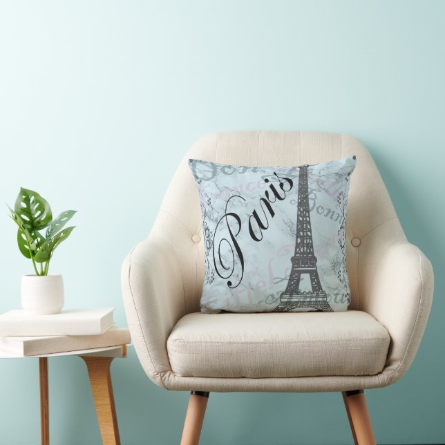 Eiffel Tower Paris Cushion (Chair)