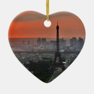 Eiffel Tower Paris Europe Travel Ceramic Tree Decoration