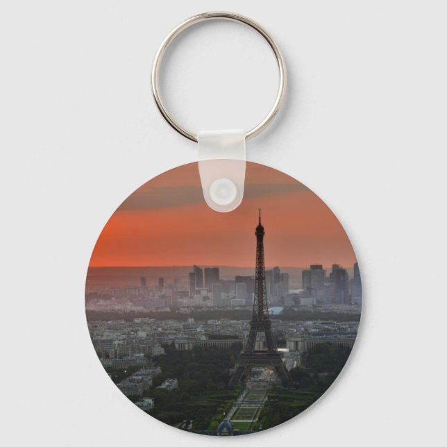 Eiffel Tower Paris Europe Travel Key Ring (Front)