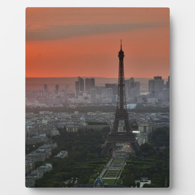Eiffel Tower Paris Europe Travel Plaque (Front)