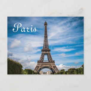 Eiffel Tower Paris Europe Travel Postcard