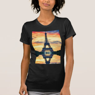 Eiffel Tower Paris Evening European Travel T-Shirt