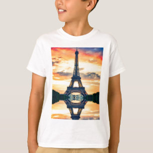 Eiffel Tower Paris Evening European Travel T-Shirt