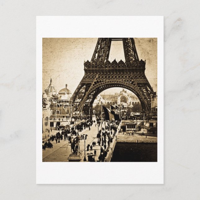 Eiffel Tower Paris Exposition Universelle Postcard (Front)