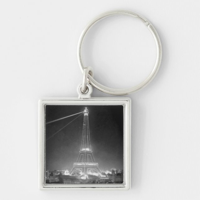 Eiffel Tower Paris France 1900 Key Ring (Front)