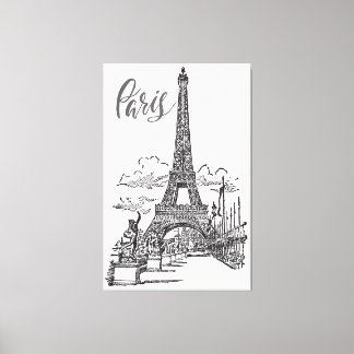 Eiffel Tower Paris France  Canvas Print