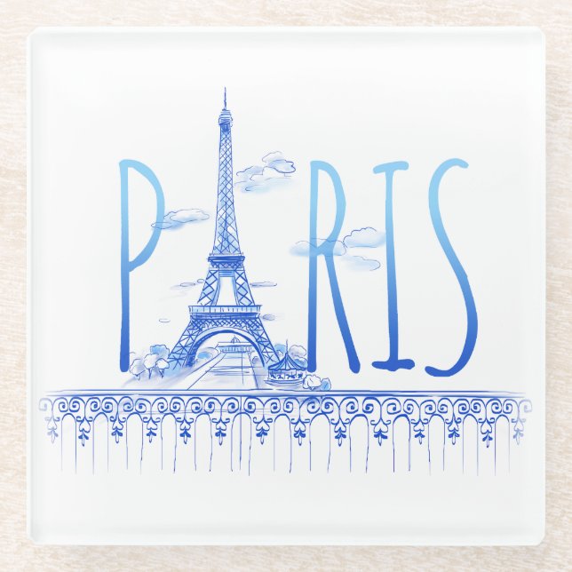 Eiffel Tower Paris France Coaster (Front)