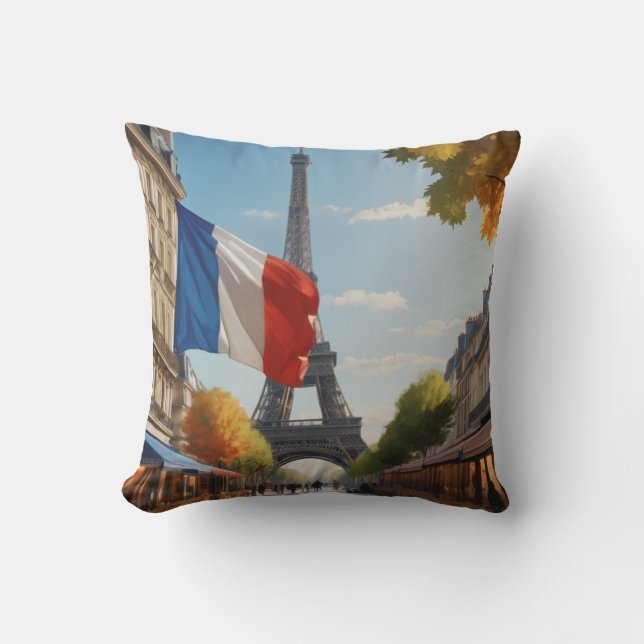 Eiffel tower - Paris - France Cushion (Front)
