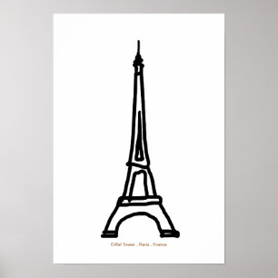 Eiffel tower Paris/France for walls Poster