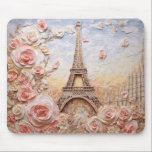 Eiffel Tower Paris France French Pink Floral Mouse Mat<br><div class="desc">Eiffel Tower Paris France French Pink Floral Mouse Pad features a stylish modern 3D design with the Eiffel Tower in Paris accented with pink flowers. Perfect as a gift for family and friends for birthday,  Christmas,  holidays and more or for mum for Mother's Day. Designed by Evco Studio www.zazzle.com/store/evcostudio</div>