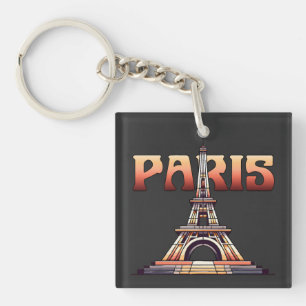 Eiffel Tower Paris France Key Ring