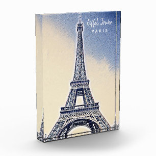 Eiffel Tower Paris France Landmark Photo Block