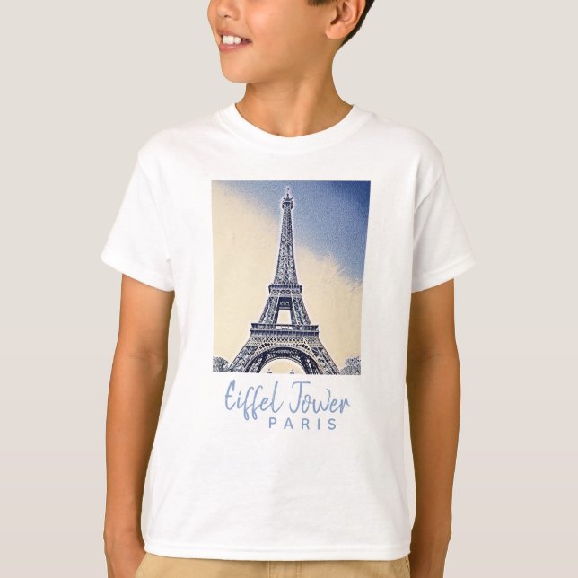 Eiffel Tower Paris France Landmark T-Shirt (Front)