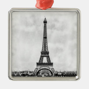 Eiffel Tower Paris France Metal Tree Decoration