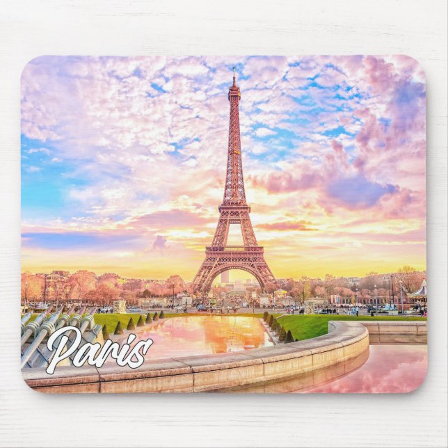 Eiffel Tower, Paris, France Mouse Mat (Front)