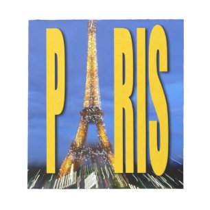 Eiffel Tower Paris France Notepad