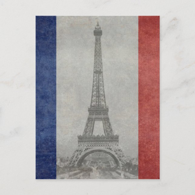 Eiffel tower, Paris France Postcard (Front)