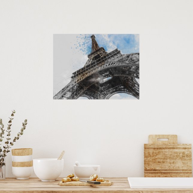 Eiffel Tower, Paris, France Postcard Poster (Kitchen)