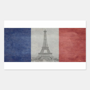 Eiffel tower, Paris France Rectangular Sticker