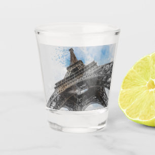 Eiffel Tower Paris France Shot Glass – Vintage 