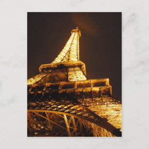 Eiffel Tower Paris France - Springtime Vacation Postcard