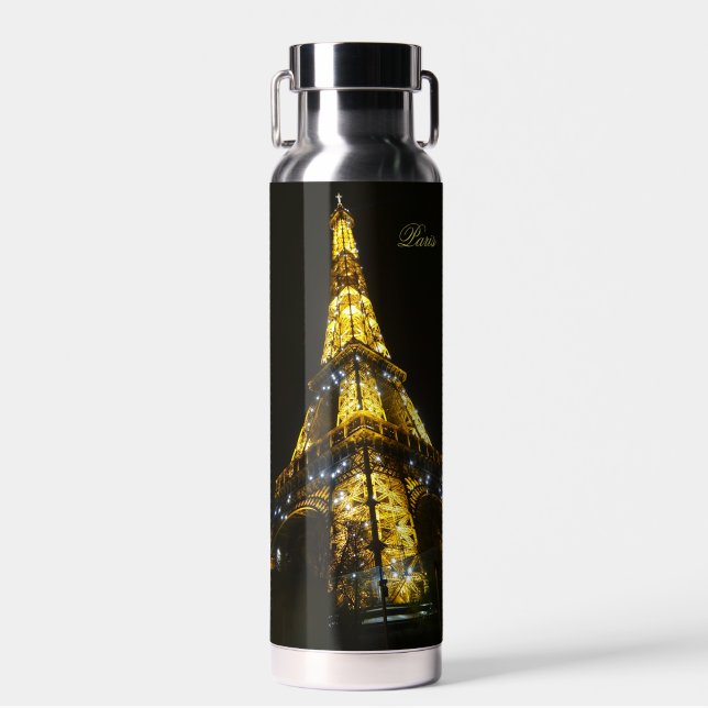  Eiffel Tower. Paris. France. Water Bottle (Front)