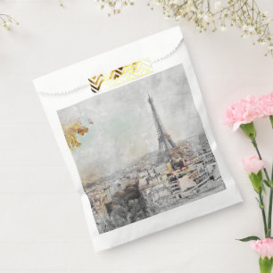 Eiffel Tower Paris France Wedding Party Gift Favour Bags