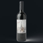 Eiffel Tower Paris France Wine Label – Elegant<br><div class="desc">Eiffel Tower Paris France Wine Label – Elegant Romantic Travel Design Celebrate the elegance of Paris and the iconic Eiffel Tower with this beautifully designed Eiffel Tower Paris France Wine Label. Perfect for adding a touch of romance and sophistication to any bottle, this label makes your wine stand out for...</div>