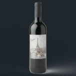 Eiffel Tower Paris France Wine Label – Elegant<br><div class="desc">Eiffel Tower Paris France Wine Label – Elegant Romantic Travel Design Celebrate the elegance of Paris and the iconic Eiffel Tower with this beautifully designed Eiffel Tower Paris France Wine Label. Perfect for adding a touch of romance and sophistication to any bottle, this label makes your wine stand out for...</div>