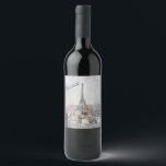 Eiffel Tower Paris France Wine Label – Elegant<br><div class="desc">Eiffel Tower Paris France Wine Label – Elegant Travel Souvenir Design Bring the charm of Paris to your celebration with this Eiffel Tower Paris France Wine Label. Featuring a stylish design of the iconic Eiffel Tower, this wine sticker transforms any bottle into an elegant centerpiece or unforgettable gift. Perfect for...</div>