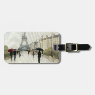 Eiffel Tower   Paris In The Rain Luggage Tag
