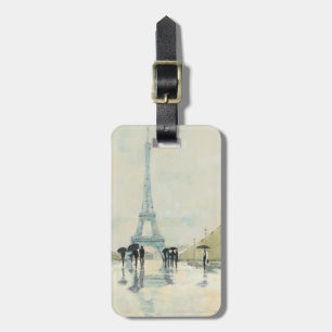 Eiffel Tower   Paris In The Rain Luggage Tag
