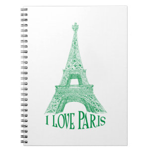 Eiffel tower.Paris Notebook