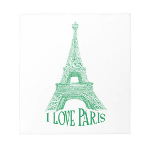 Eiffel tower.Paris Notepad