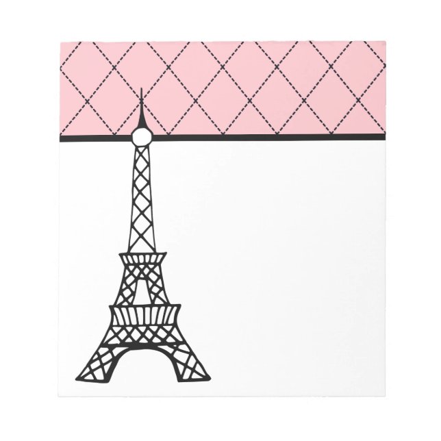 Eiffel Tower  Paris Notepad (Front)