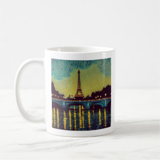 Eiffel Tower, Paris painting in Van Gogh's style Coffee Mug