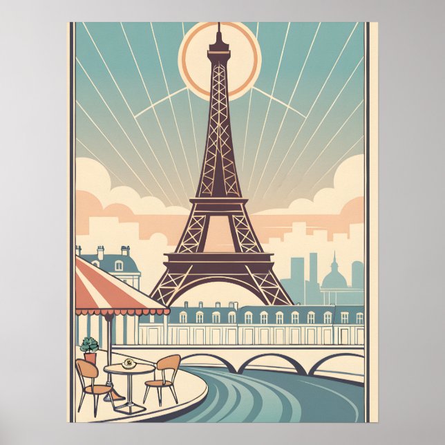 Eiffel Tower Paris Poster (Front)